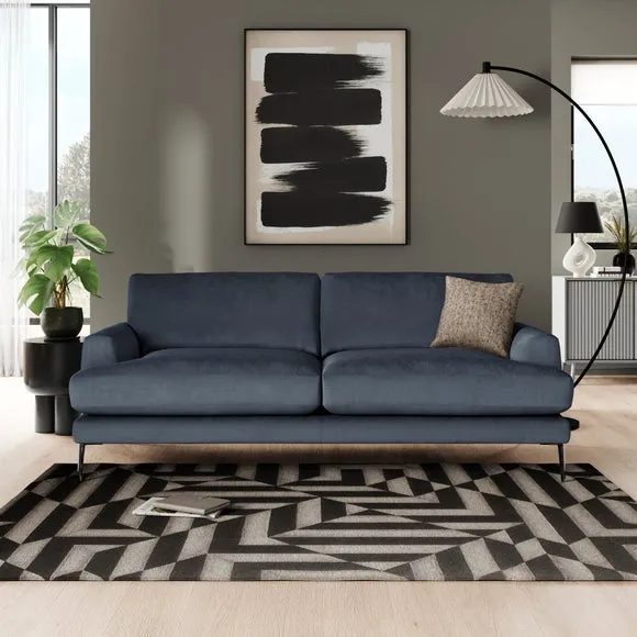 Lawson Matte Plush Velvet 4 Seater Sofa 1