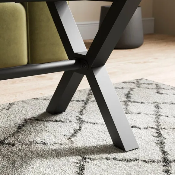 Ezra Coffee Table, Rustic Wood Effect 5