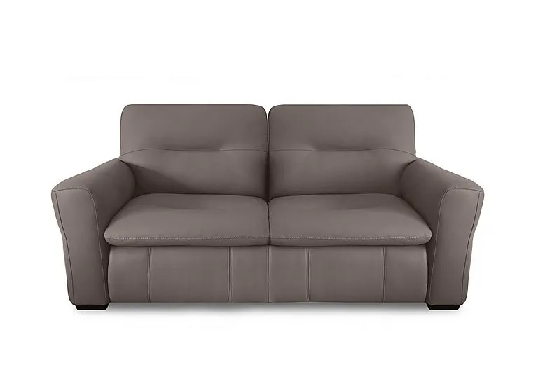 Restore 3 Seater Leather Sofa - Elephant