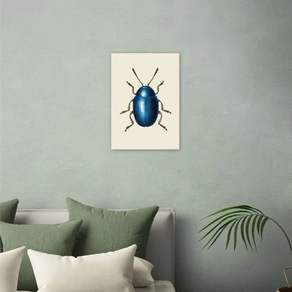 East End Prints Mustard Beetle Print 1