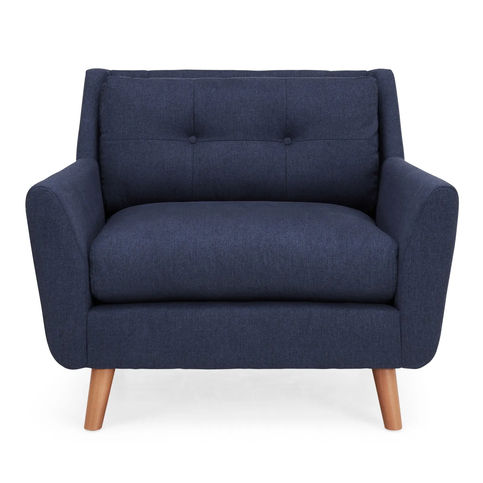 Halston Fabric Snuggle Chair Blue