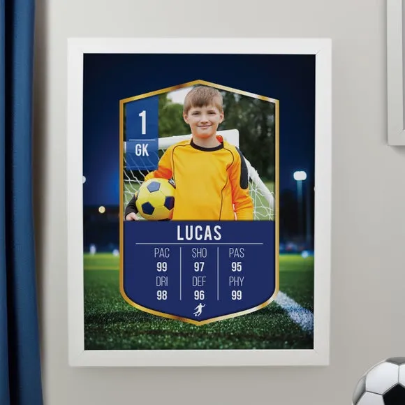 Personalised Photo Football Card Football Poster Frame 2