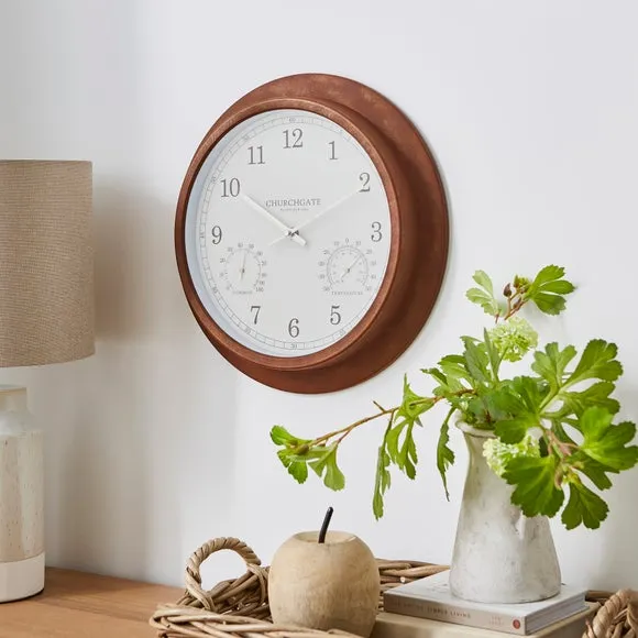 Churchgate Galvanised Indoor Outdoor Wall Clock 2