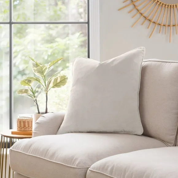 Clara Cotton Velvet Square Cushion 1