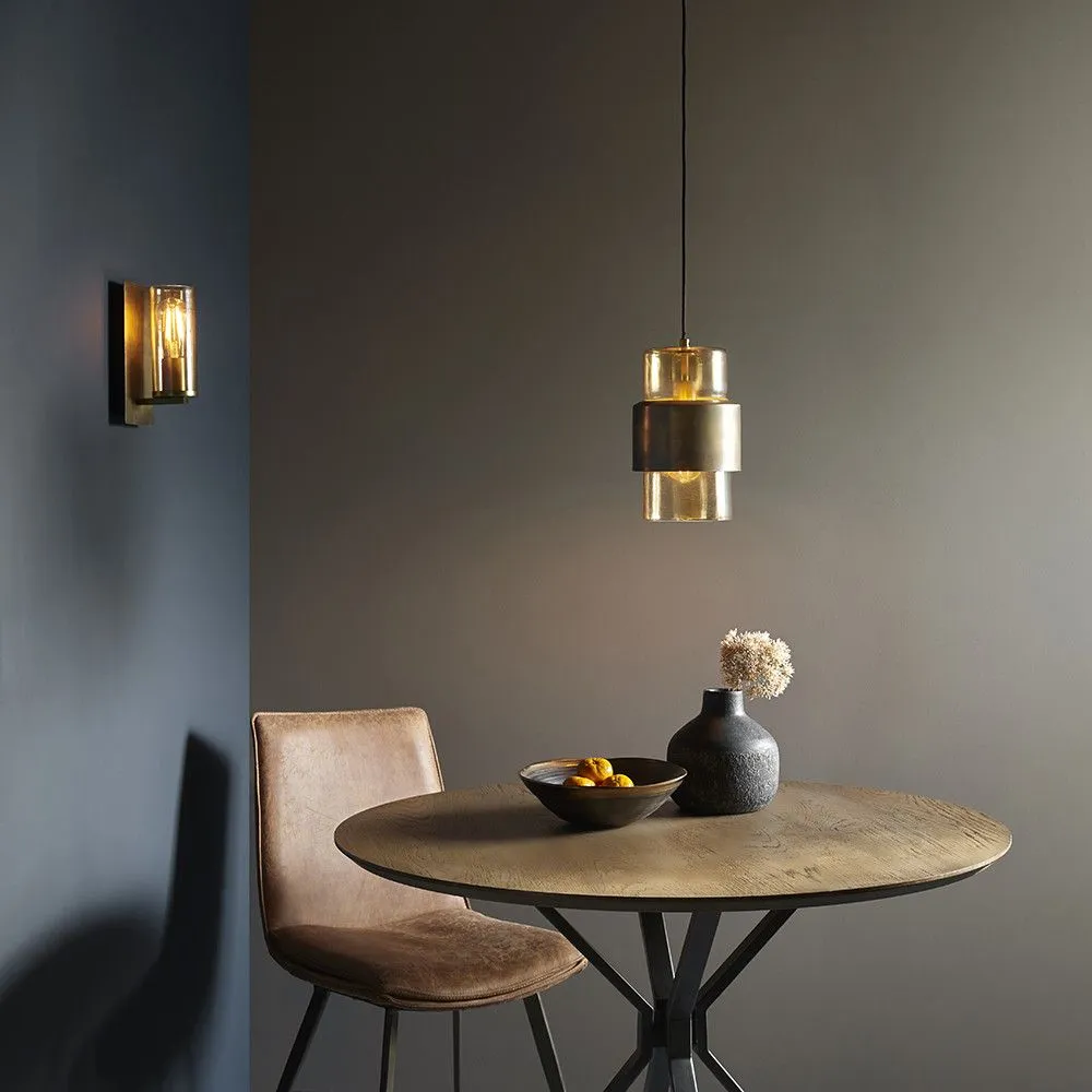Netlighting 'PALERMO' Stylish Dimmable Indoor Modern Decorative Glass Wall Lamp in Yellow 4