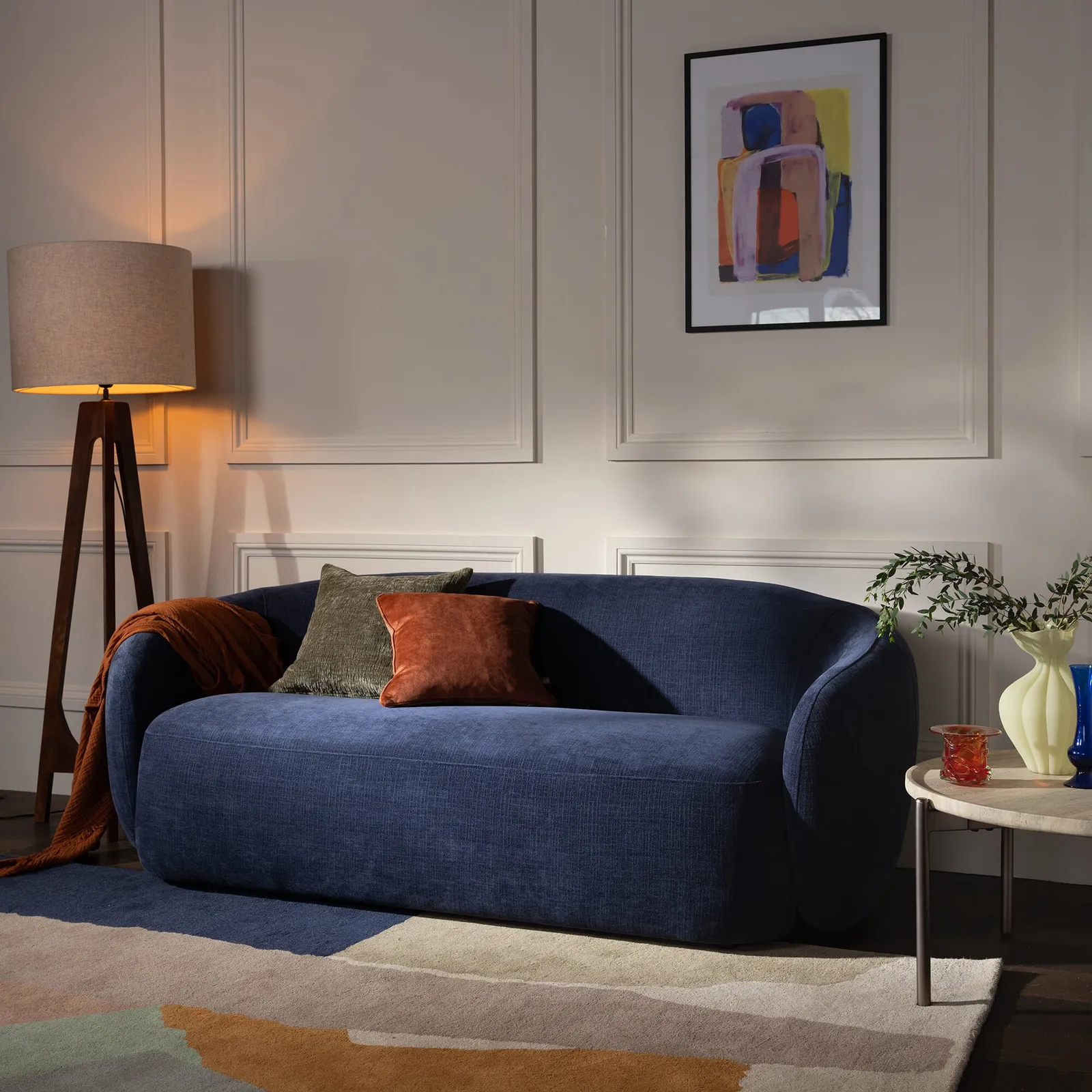 Arles Sofa, Blue Fabric | Barker & Stonehouse 2
