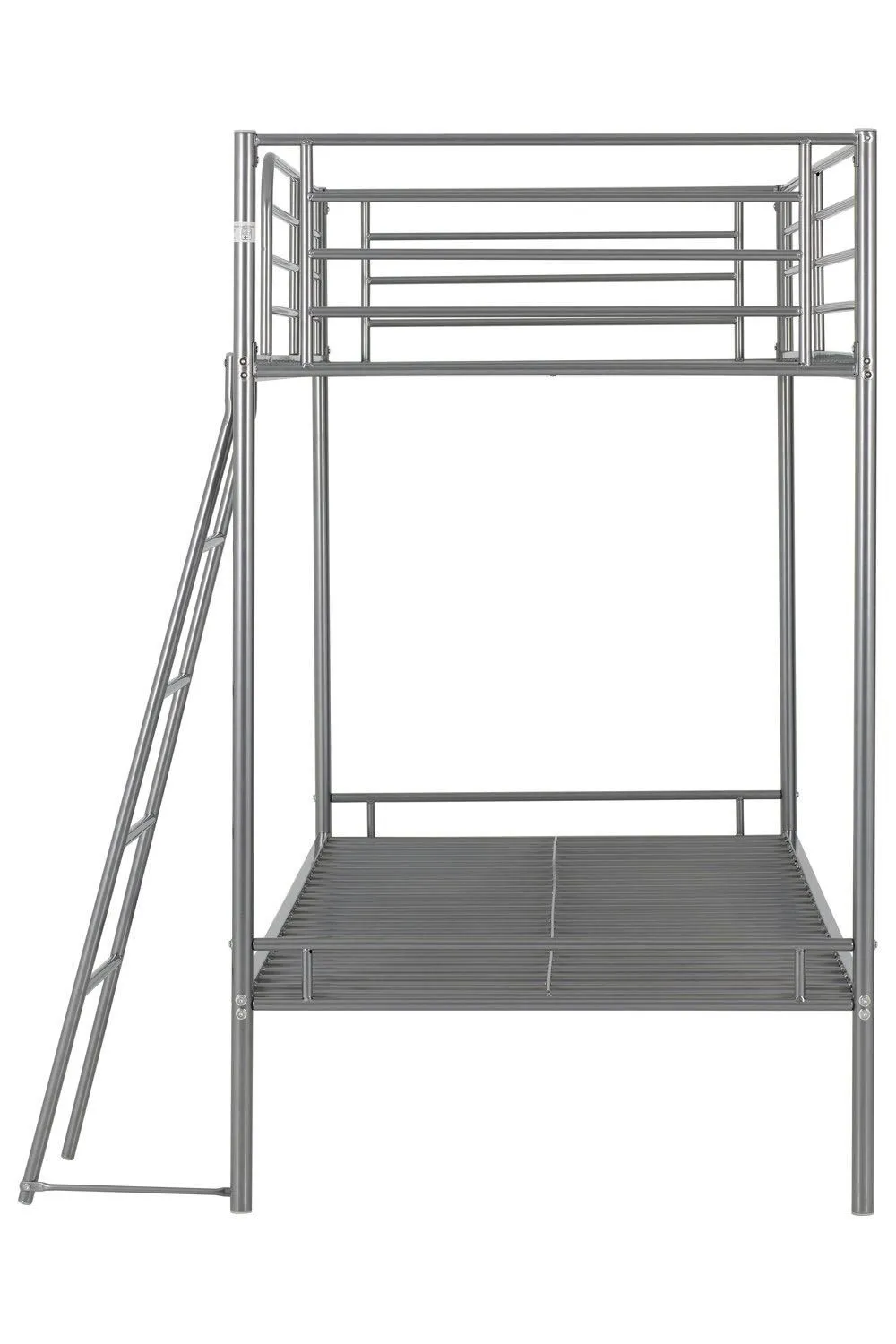 Seconique Brandon 3' Single Bunk Bed in Metallic Silver 4
