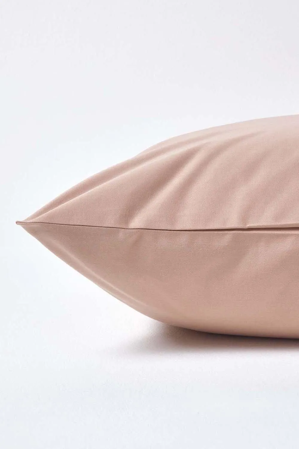Homescapes Continental Egyptian Cotton Pillowcase 1000 TC, 60 x 60 cm in Beige 2