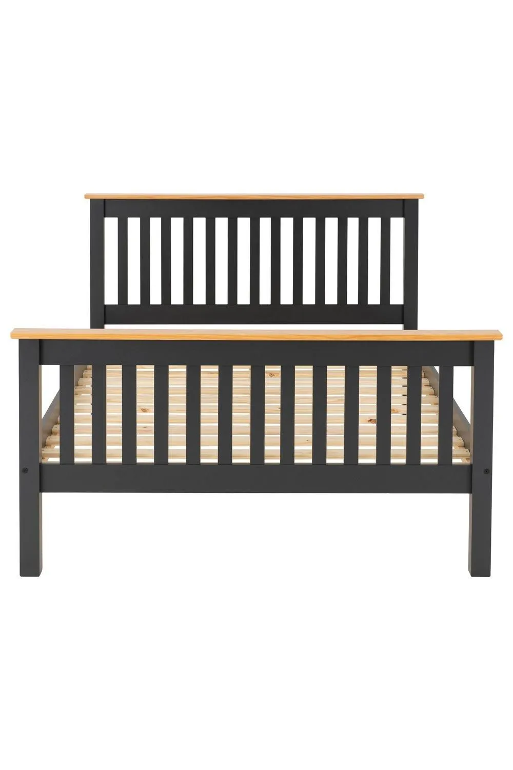 Seconique Monaco 5' King Bed High Foot End in Dark Grey 3
