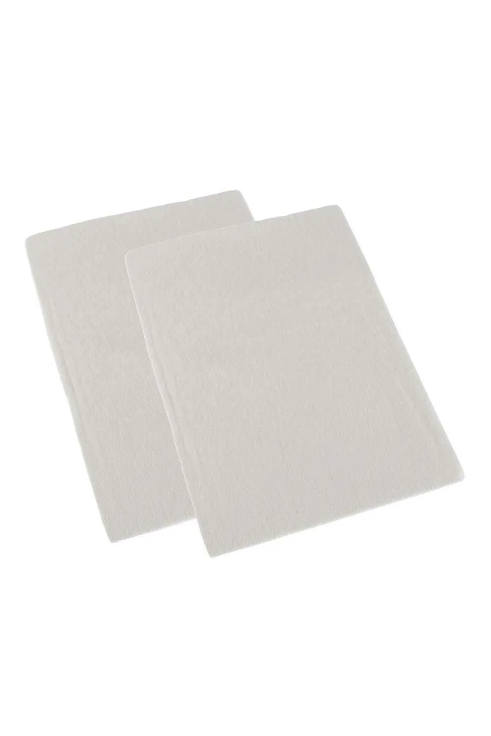 Homescapes Brushed Cotton Fitted Cot Sheet Pair 100% Cotton in Cream