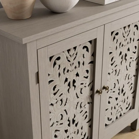 Eden Small Sideboard, Grey Washed 4