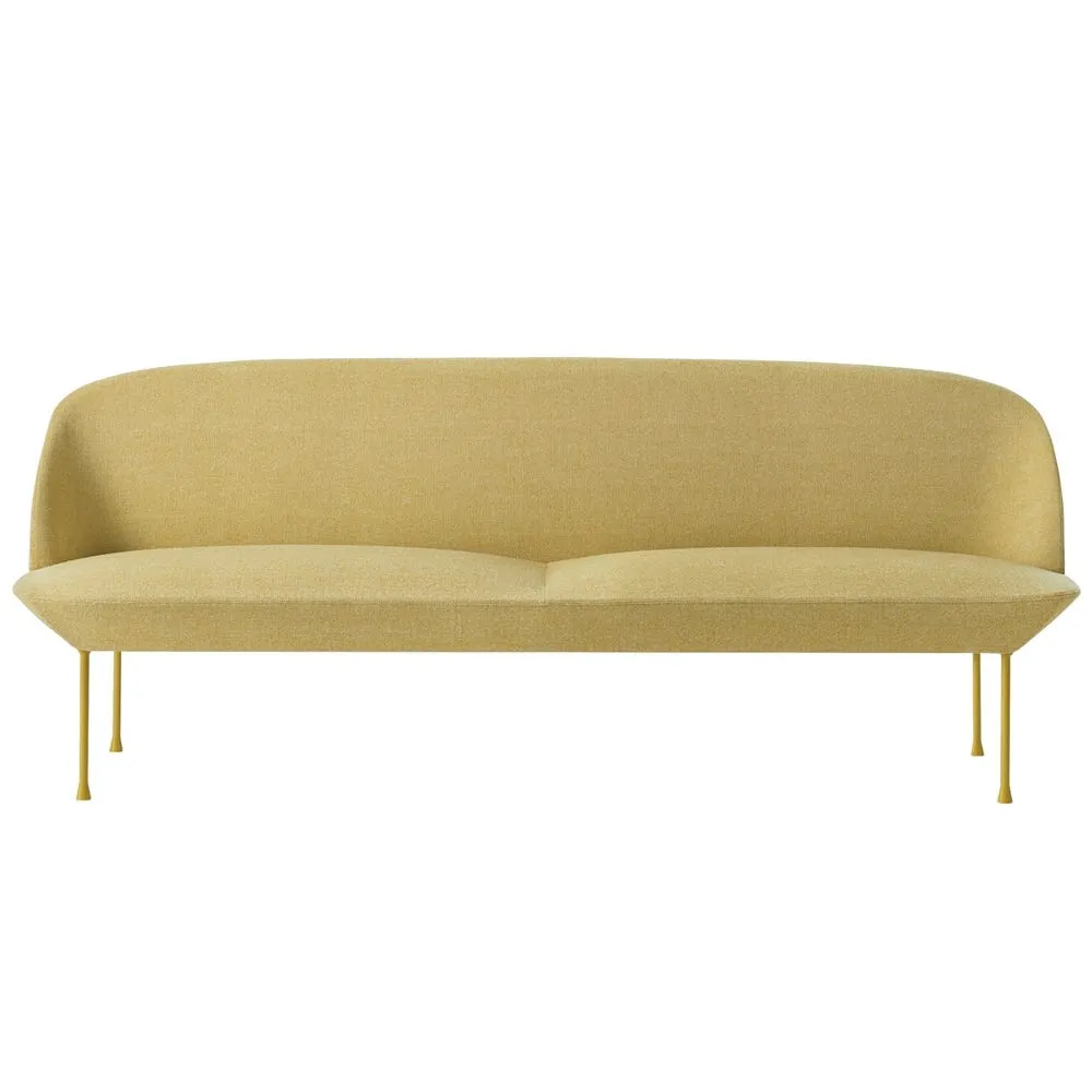 Muuto Oslo 3 Seater Sofa Hallingdal 407 Yellow 2
