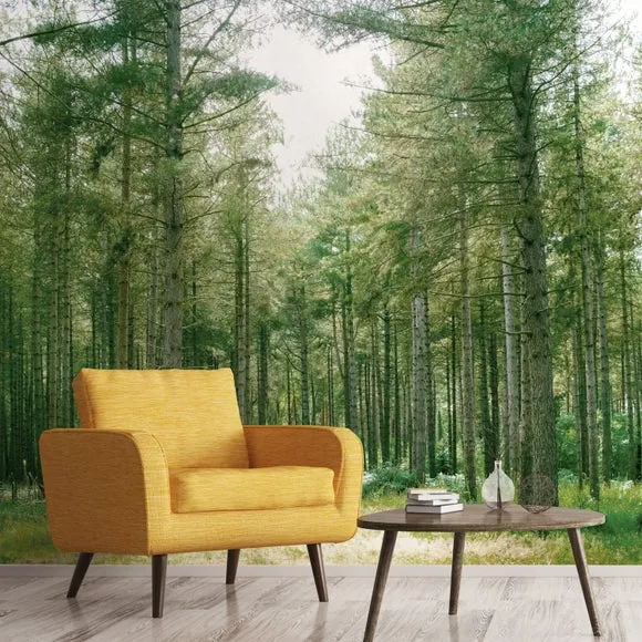 Forest Wilderness Green Wall Mural