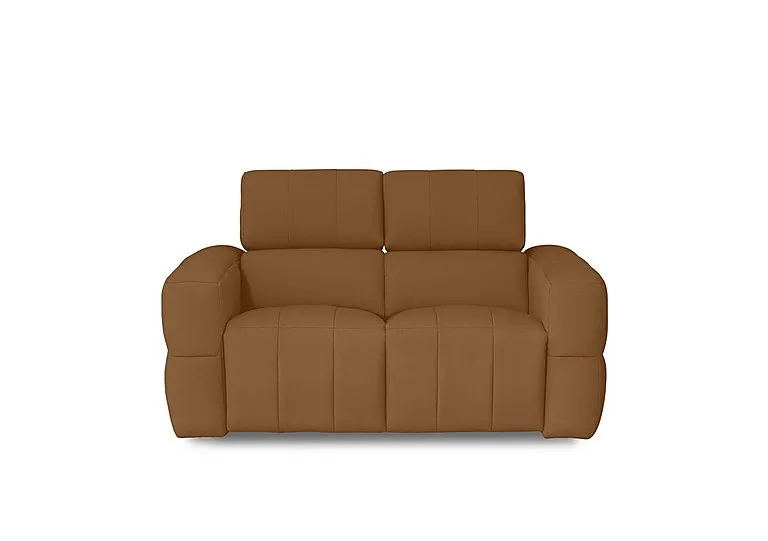 Cube Fabric 2 Seater Power Recliner Sofa with Power Headrests