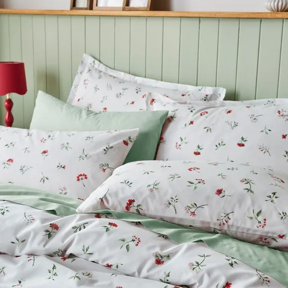 Margo Floral 144 Thread Count 100% Cotton Duvet Cover & Pillowcase Set 3