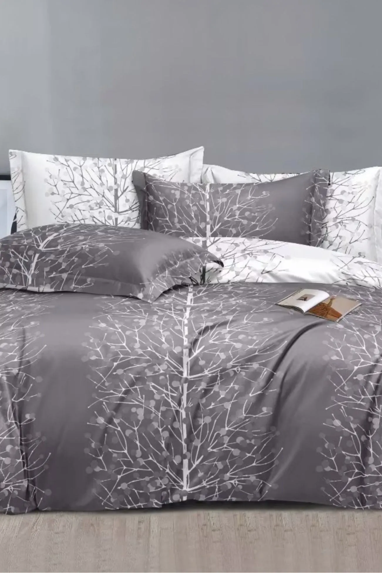 Ezysleep Grey Nature Printed Duvet Set 2