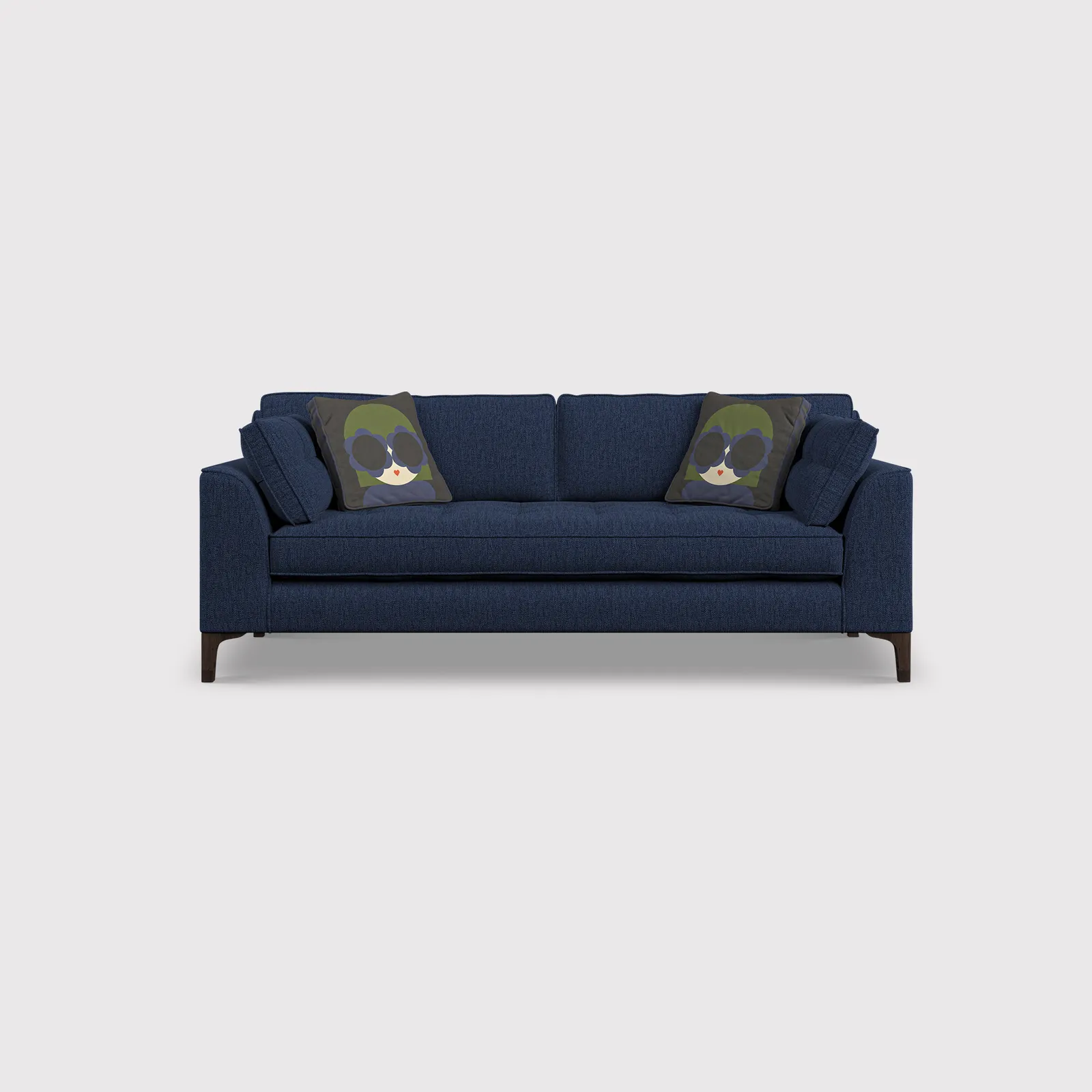 Orla Kiely Arklow Large Sofa, Navy Fabric | Barker & Stonehouse 1