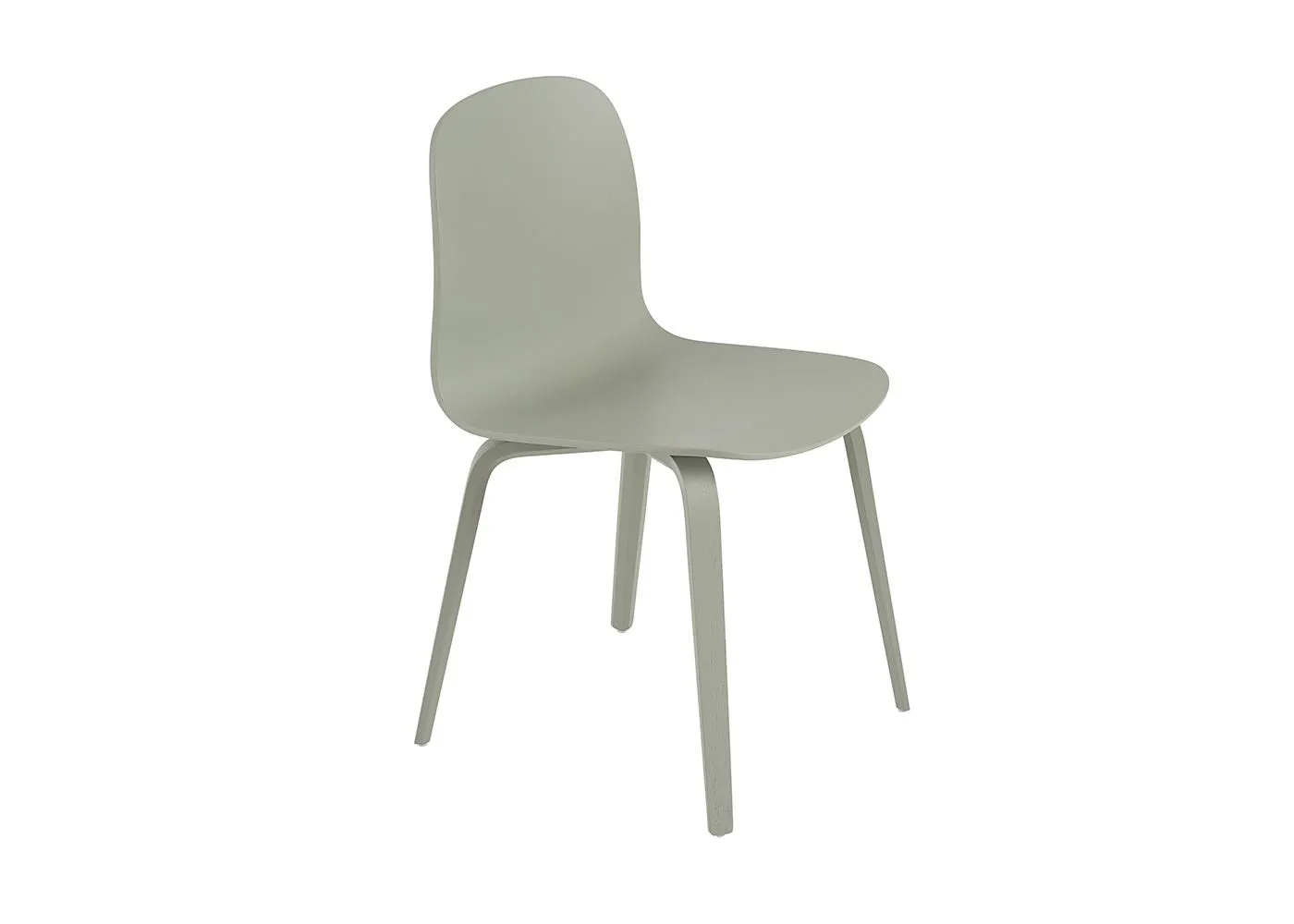 Muuto Visu Chair Wood Base Dusty Green