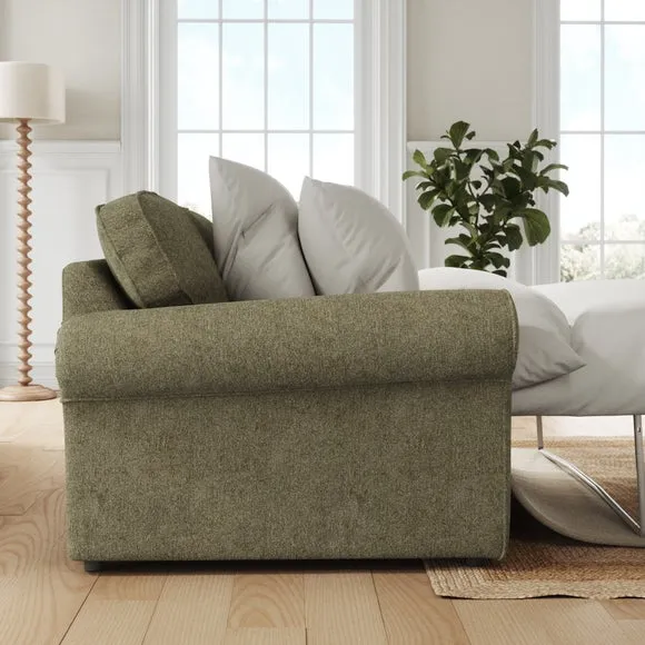 Flori Soft Chenille 2 Seater Sofa Bed 2