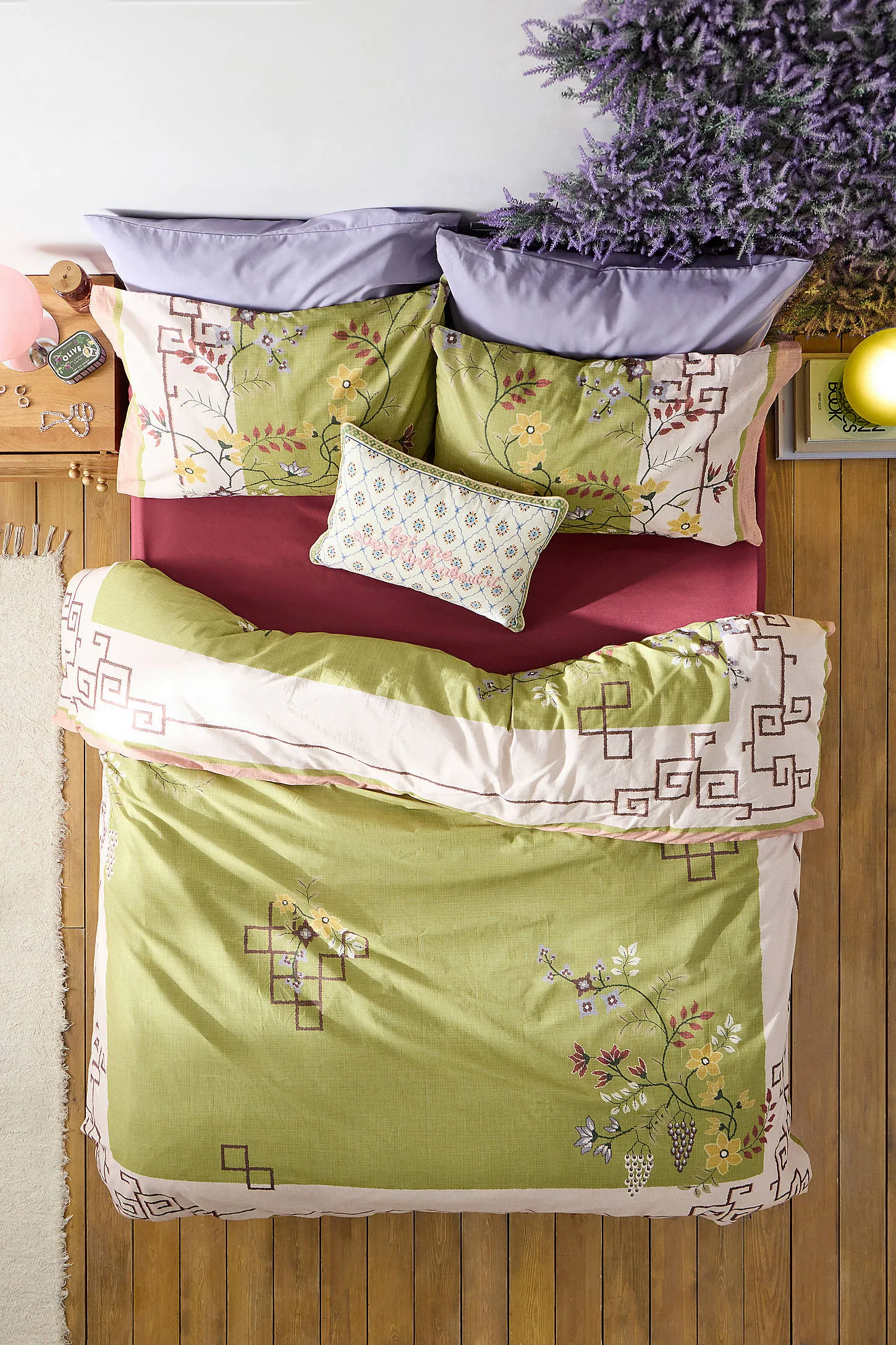 Ornate Tapestry Duvet Set - Green