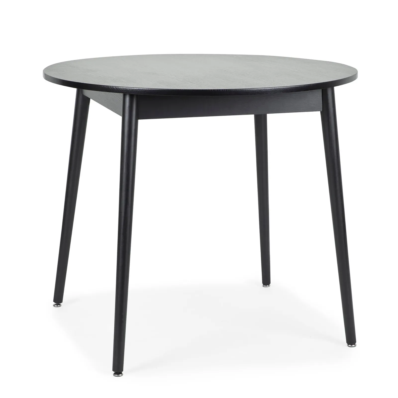 Leo Round Dining Table Black Black