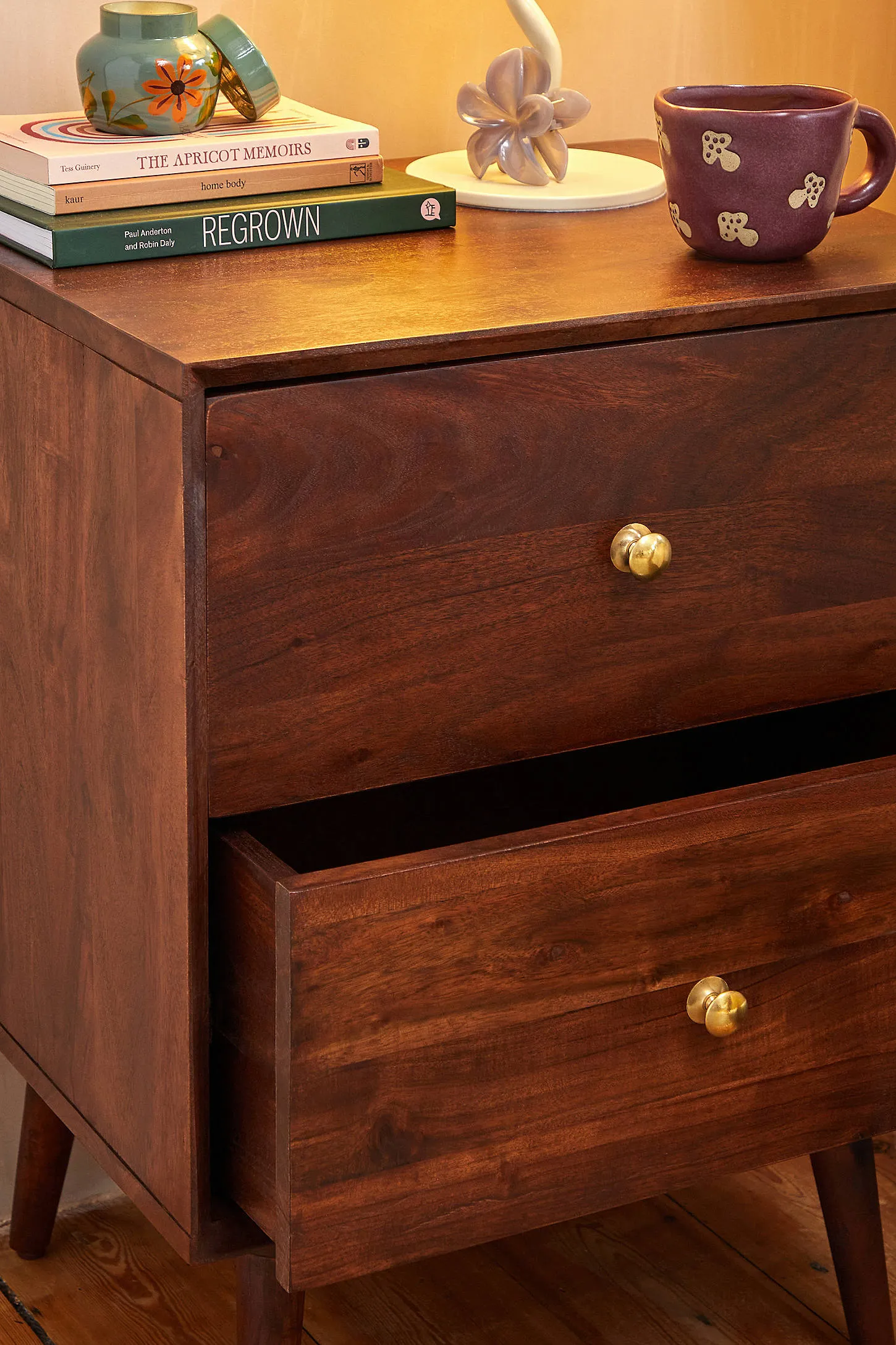 Cynthia Bedside Table - Brown 2