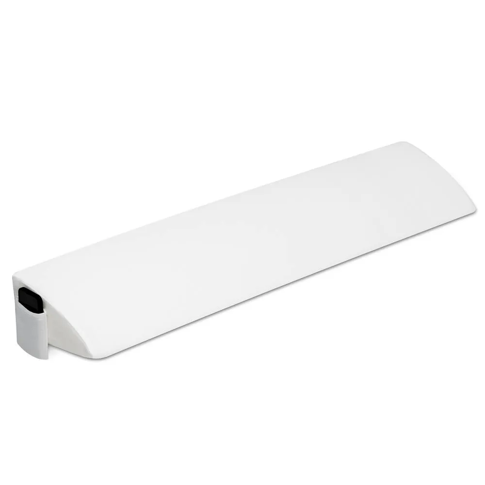 Costway Full Size Bed Wedge Pillow Bolster Triangle Pillow Long Gap Filler Side Pocket in White