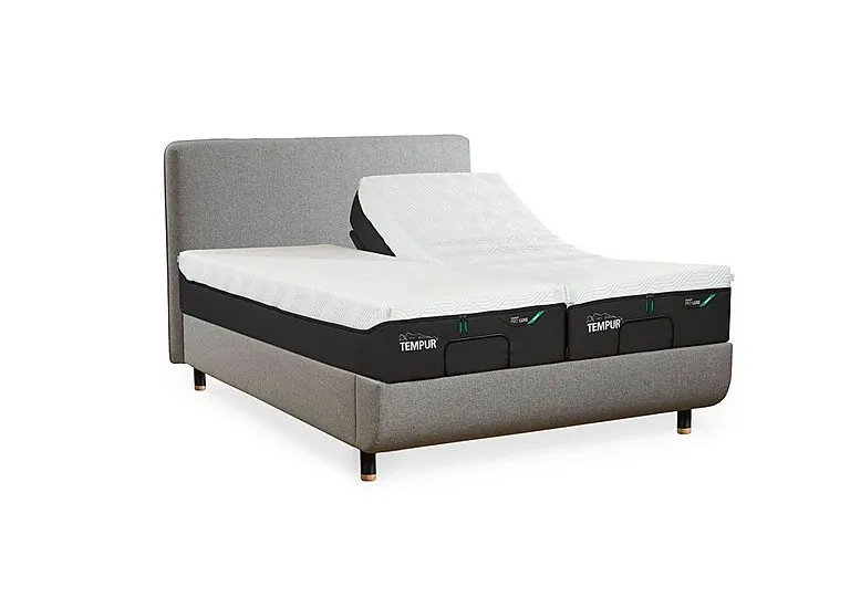 Arc Adjustable Disc Bed Frame with Form Headboard - King Size - Natural Ash