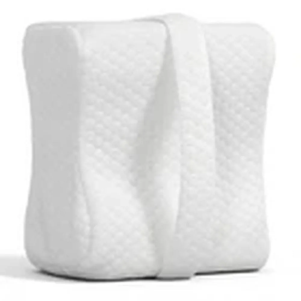 Kelvenix Knee Pillow, Washable Cover Memory Foam Leg Pillow in White