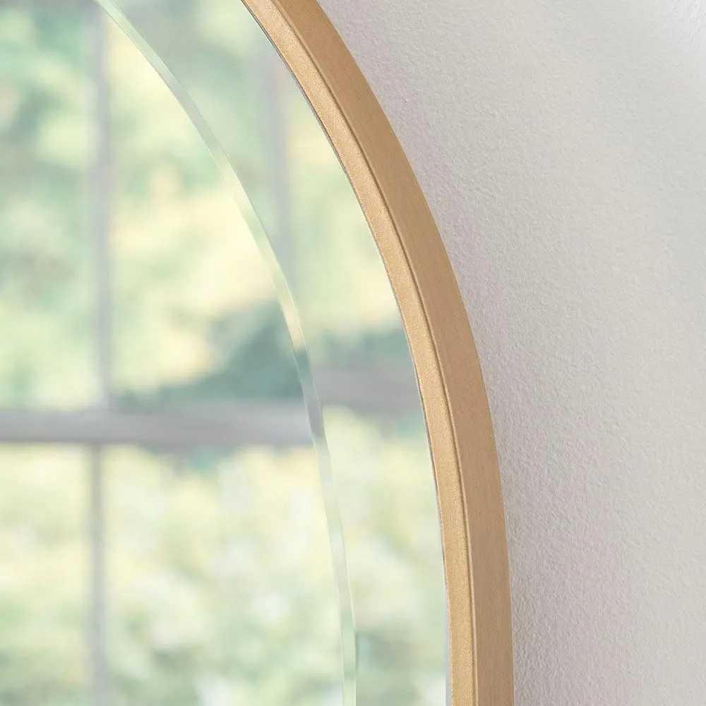 Yearn Mirrors Yearn Arched Mantle Mirror Gold 92cm(w) x 71cm(h) 2