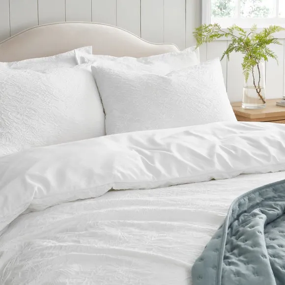 Aurora Floral Jacquard Duvet Cover & Pillowcase Set 5