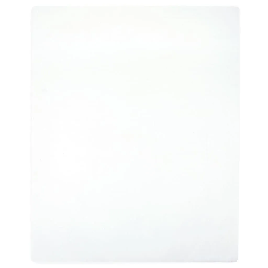 Berkfield Home Jersey Fitted Sheet White 100x200 cm Cotton