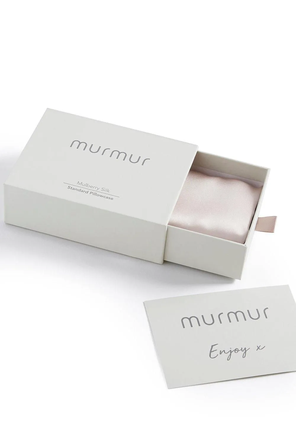 Murmur ' ' Silk Pillowcase in Grey 3