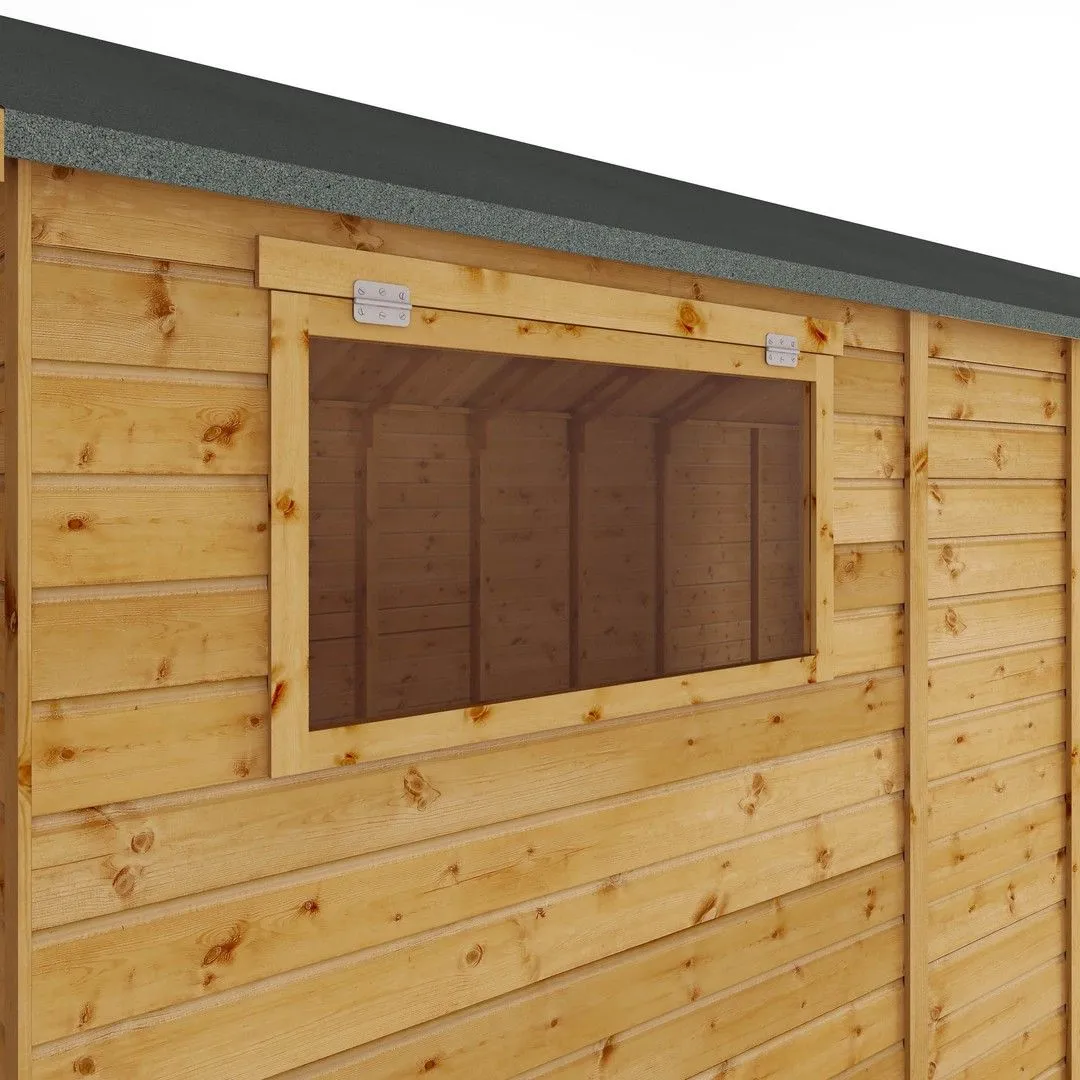 Mercia 18 x 10 Ft Premium Shiplap Apex Workshop - L546.6 x W322.7 x H252.4 cm in Brown 6