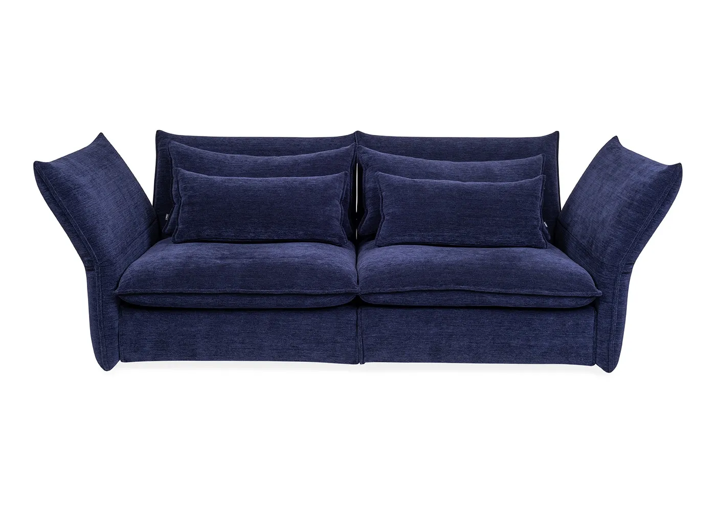Vitra Mariposa 2.5 Seater Sofa F80 Iroko 2 Dark Blue 1