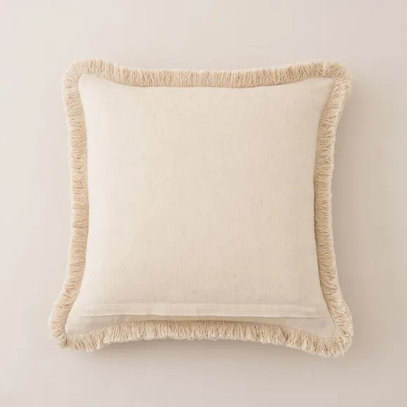 Boucle Fringe Square Cushion 5