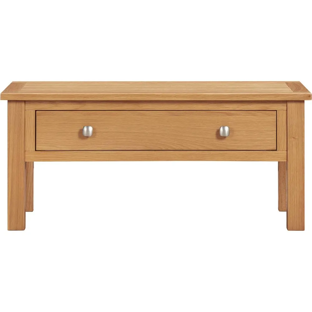 Seconique Cambridge 1 Drawer Coffee Table - Honey (Part assembled) in Light Brown 4