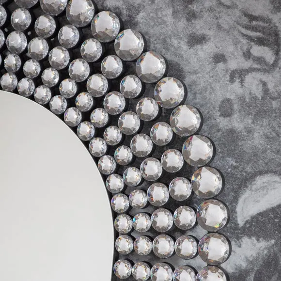 Sheraton Jewelled Oval Wall Mirror 2
