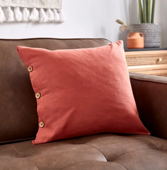 Cotton Linen Square Cushion Cover 1