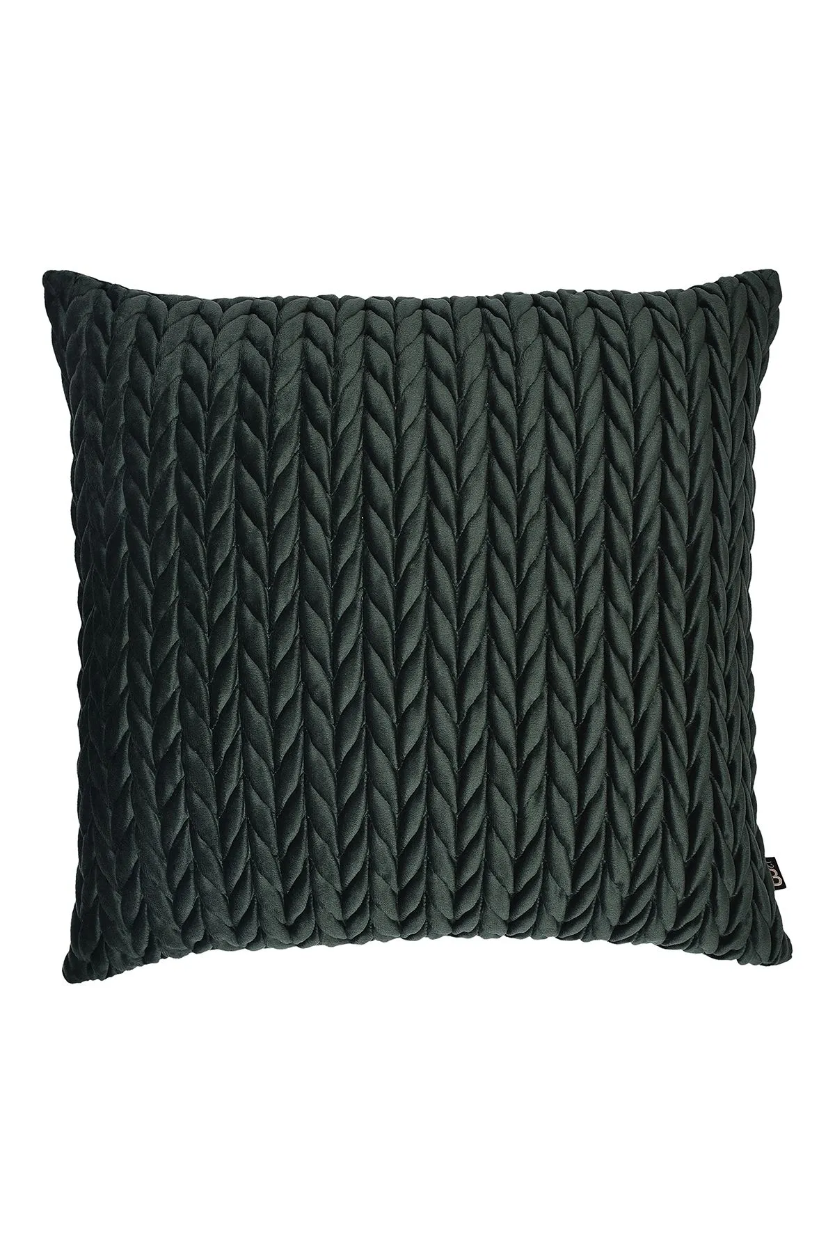 Laurence Llewelyn-Bowen 'Amory' Luxe Velvet Filled Cushion in Bottle Green 2