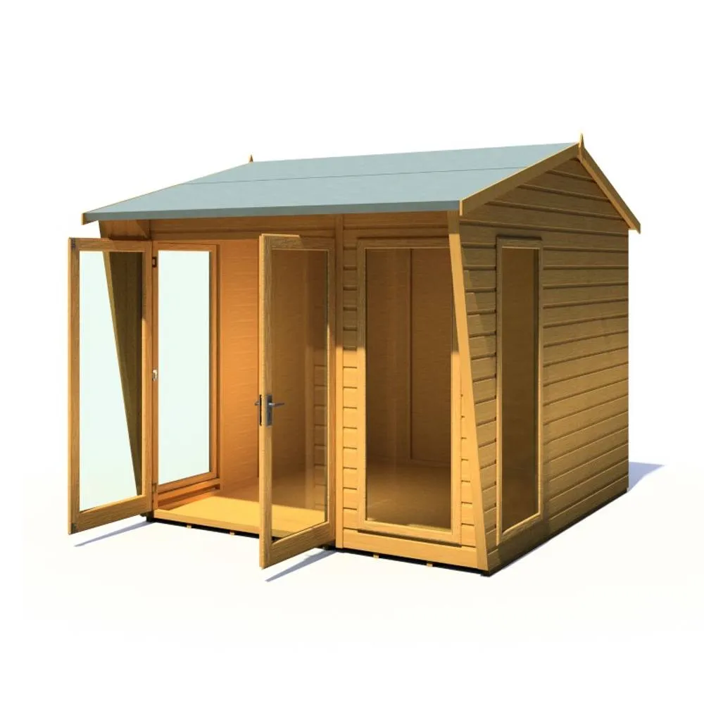 Shires Burghclere 8 x 8 Feet Summerhouse - L292.2 x W251.4 x H239.8 cm in Light Brown 3