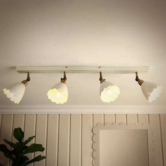 Remi Scalloped 4 Light Adjustable Spotlight Bar 2
