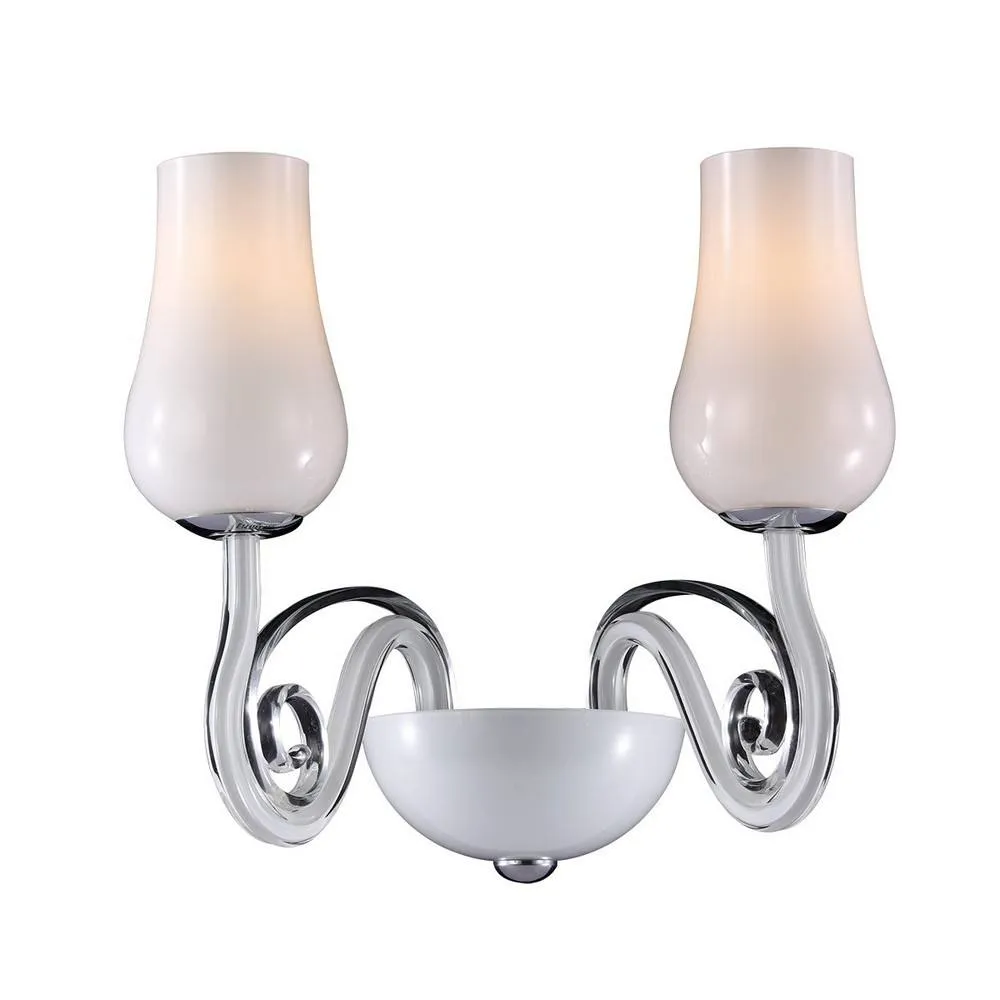 Netlighting Modern Wall Lamp White 2 Light E14