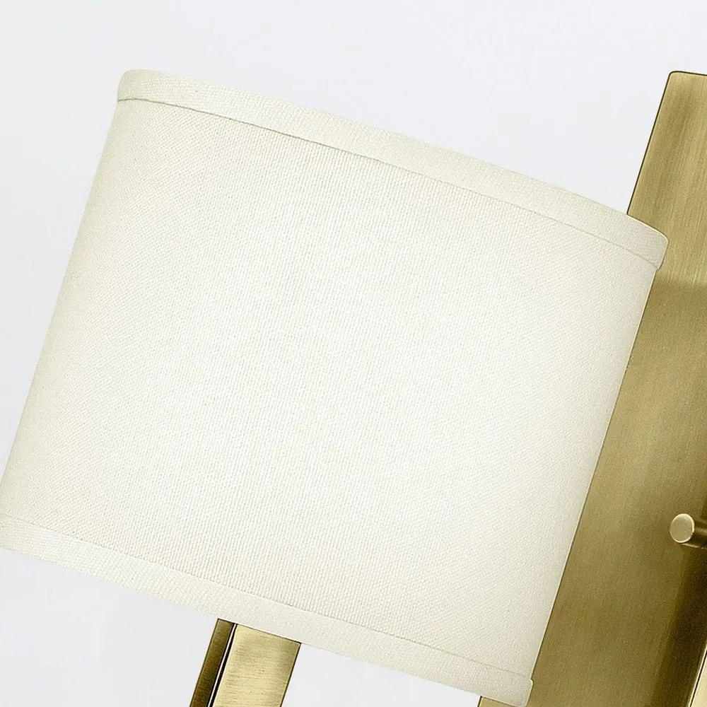 Netlighting Hinkley Hampton Wall Lamp with Shade Classic Brushed Brass 1x E27 in Yellow 4