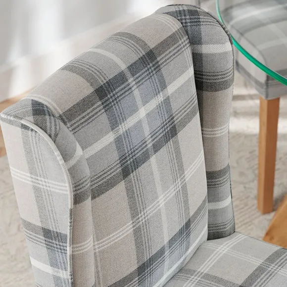 Oswald Set of 2 Dining Chairs, Country Check 3