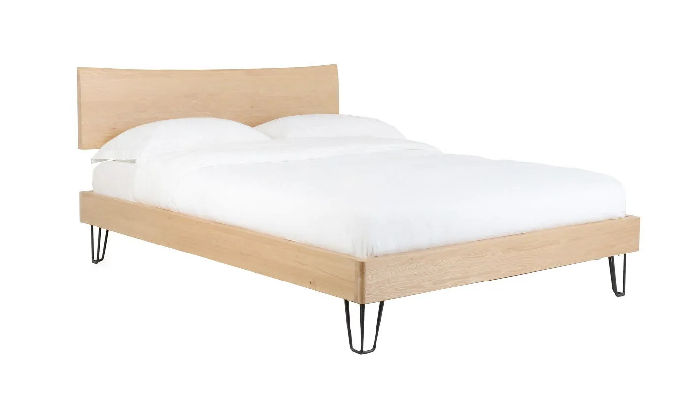 Heal's Brunel Bed Double, Headboard Oak