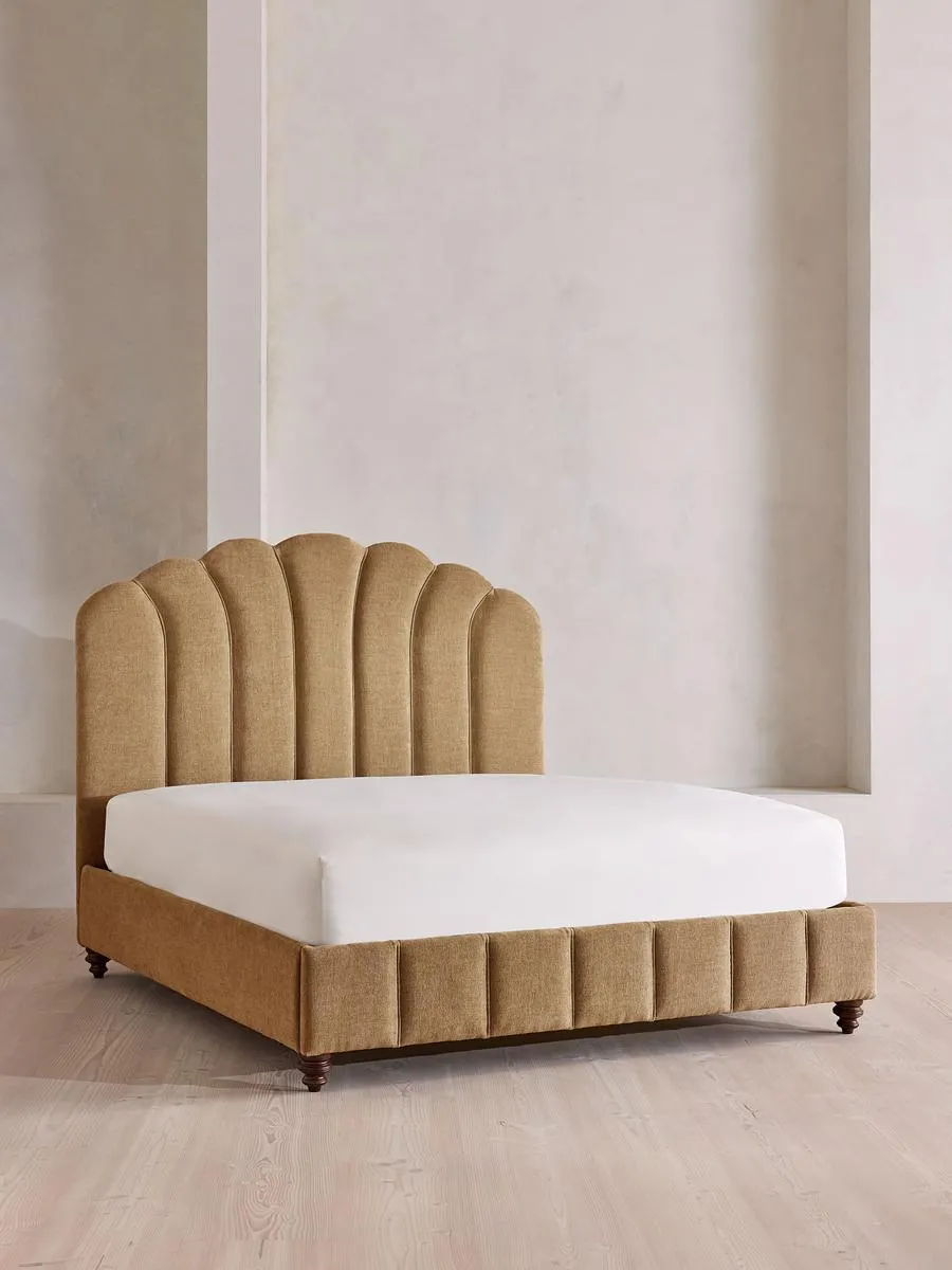 Manette Bed, Super King, Linen Chenille, Sand