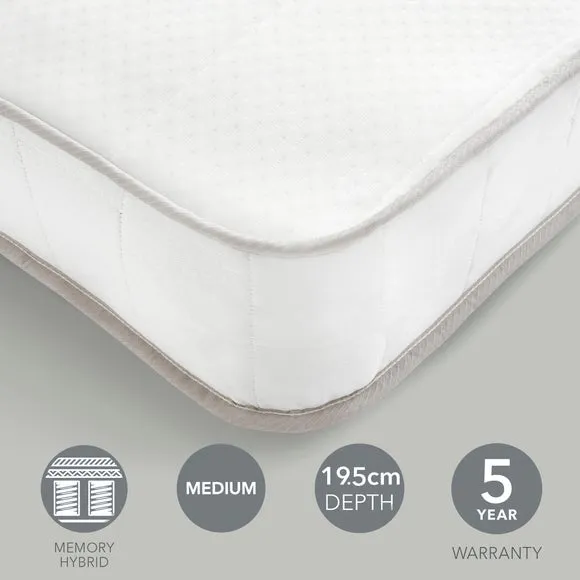Dunelm Rolled Memory Foam 600 Pocket Sprung Mattress