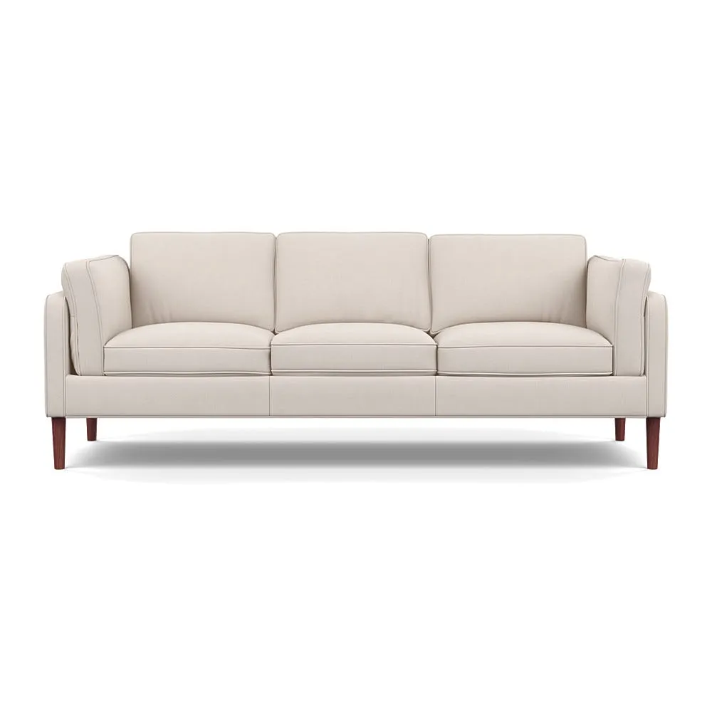 Heal's Sonno 4 Str Sofa Siena Cotton Natural Walnut Feet 1