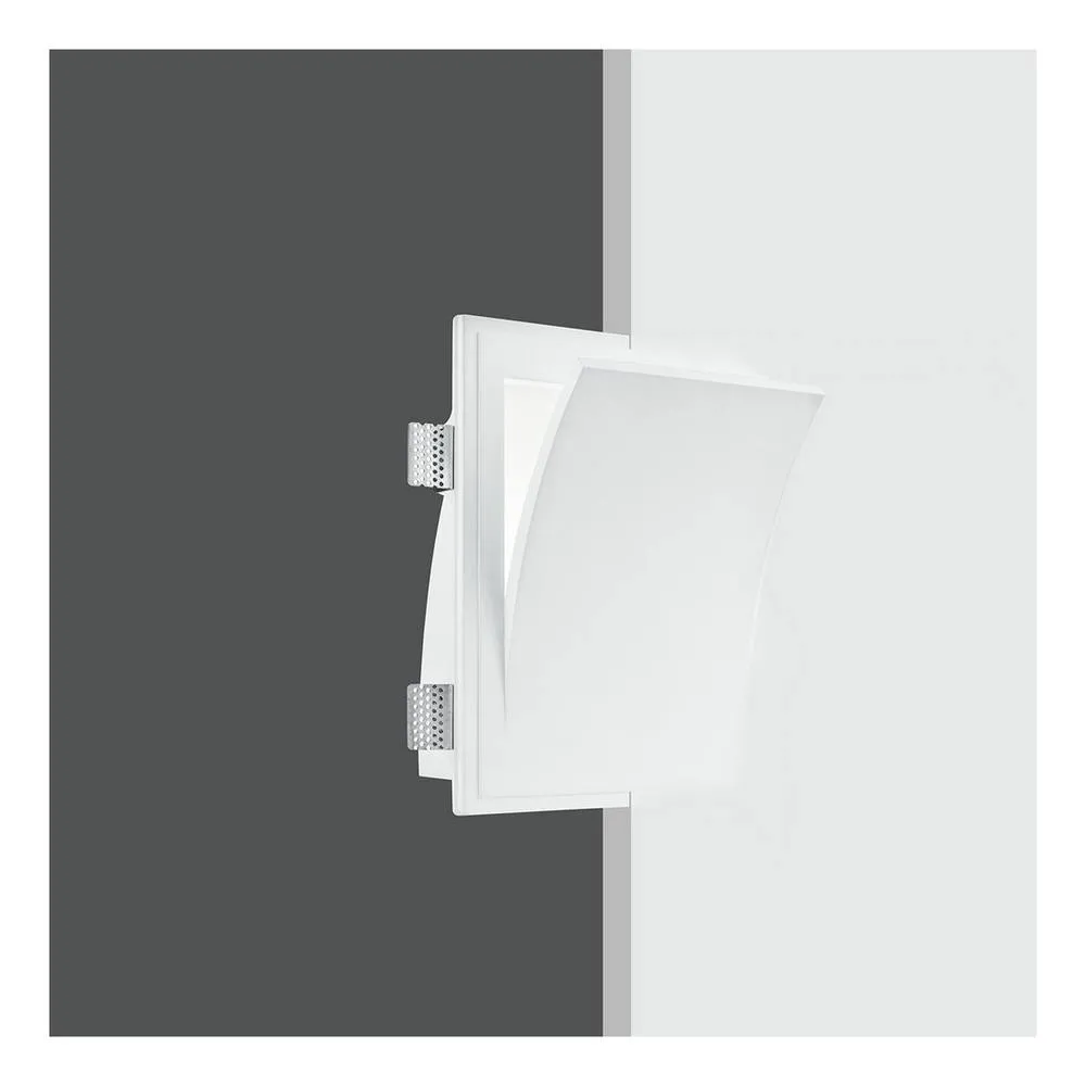 Netlighting ANIMA 2 Light Recessed Wall Light White 31.5x25.5x17.5cm 2